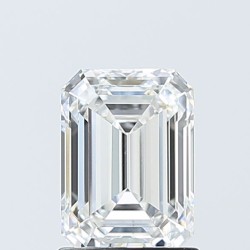 Diament laboratoryjny bezbarwny szlif szmaragdowy, 1.56ct, VVS2, D, IGI LG740506925