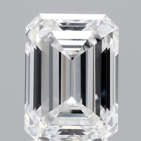 Diament laboratoryjny bezbarwny szlif szmaragdowy, 2.11ct, VVS2, D, IGI LG700547312
