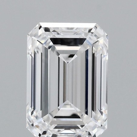 Diament laboratoryjny bezbarwny szlif szmaragdowy, 2.11ct, VVS2, E, IGI LG700508276