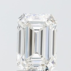 Diament laboratoryjny bezbarwny szlif szmaragdowy, 1.58ct, VVS2, F, IGI LG742530824