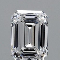 Diament laboratoryjny bezbarwny szlif szmaragdowy, 2.09ct, VVS2, D, IGI LG717508478