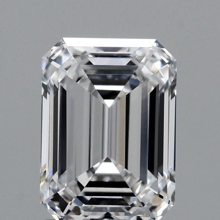 Diament laboratoryjny bezbarwny szlif szmaragdowy, 2.09ct, VVS2, D, IGI LG717508478