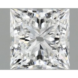 Diament laboratoryjny bezbarwny szlif princess, 1.57ct, VVS2, D, IGI LG737586402
