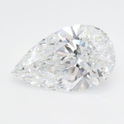 Diament laboratoryjny bezbarwny szlif gruszkowy, 1.51ct, VVS2, D, IGI LG655445566