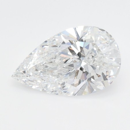 Diament laboratoryjny bezbarwny szlif gruszkowy, 1.51ct, VVS2, D, IGI LG655445566