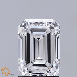 Diament laboratoryjny bezbarwny szlif szmaragdowy, 2.01ct, VVS2, D, IGI LG685593560