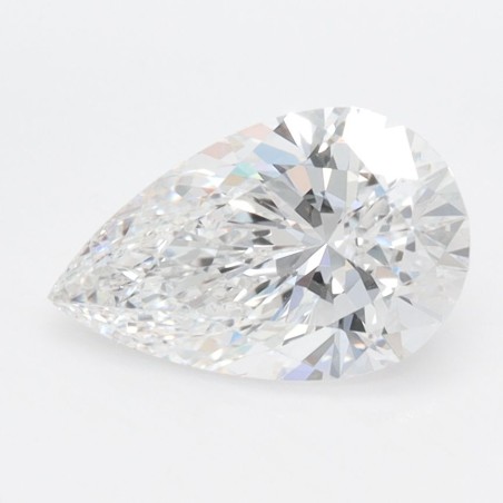Diament laboratoryjny bezbarwny szlif gruszkowy, 1.55ct, VVS1, D, IGI LG739529577