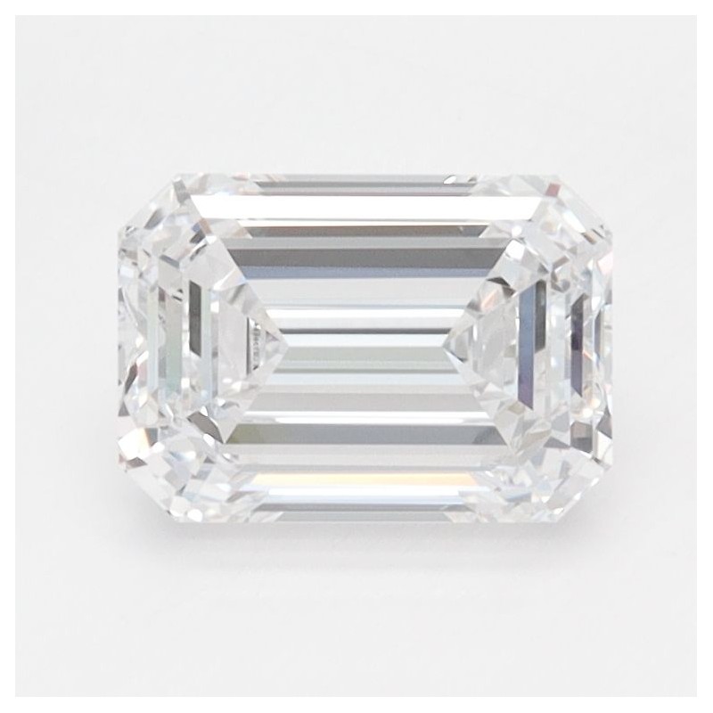 Diament laboratoryjny bezbarwny szlif szmaragdowy, 1.53ct, VVS1, D, IGI LG739598591