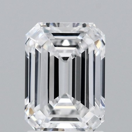 Diament laboratoryjny bezbarwny szlif szmaragdowy, 2.08ct, VVS2, D, IGI LG687526931