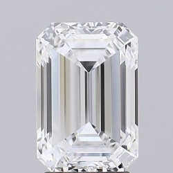 Diament laboratoryjny bezbarwny szlif szmaragdowy, 2.98ct, VVS2, D, GIA 2233434958