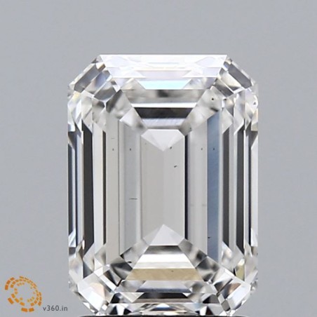 Diament laboratoryjny bezbarwny szlif szmaragdowy, 2.09ct, VVS2, D, IGI LG687501965