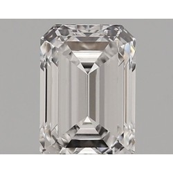 Diament laboratoryjny bezbarwny szlif szmaragdowy, 1.18ct, VVS2, D, IGI LG729591995