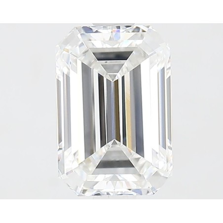 Diament laboratoryjny bezbarwny szlif szmaragdowy, 1.59ct, VVS2, F, IGI LG620485124