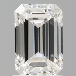 Diament laboratoryjny bezbarwny szlif szmaragdowy, 1.57ct, VVS2, D, IGI LG735568008