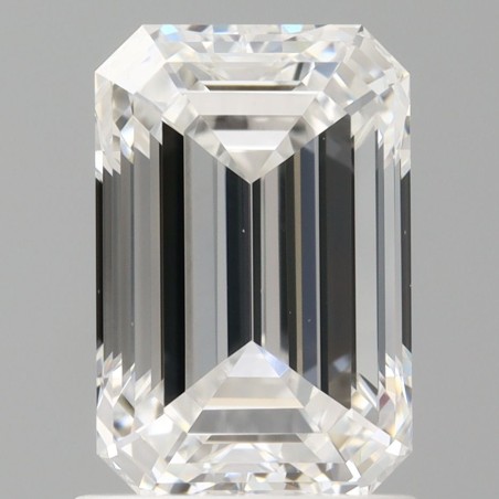 Diament laboratoryjny bezbarwny szlif szmaragdowy, 1.57ct, VVS2, D, IGI LG735568008