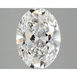 Diament laboratoryjny bezbarwny szlif owalny, 3.0ct, VVS2, E, IGI LG737543617