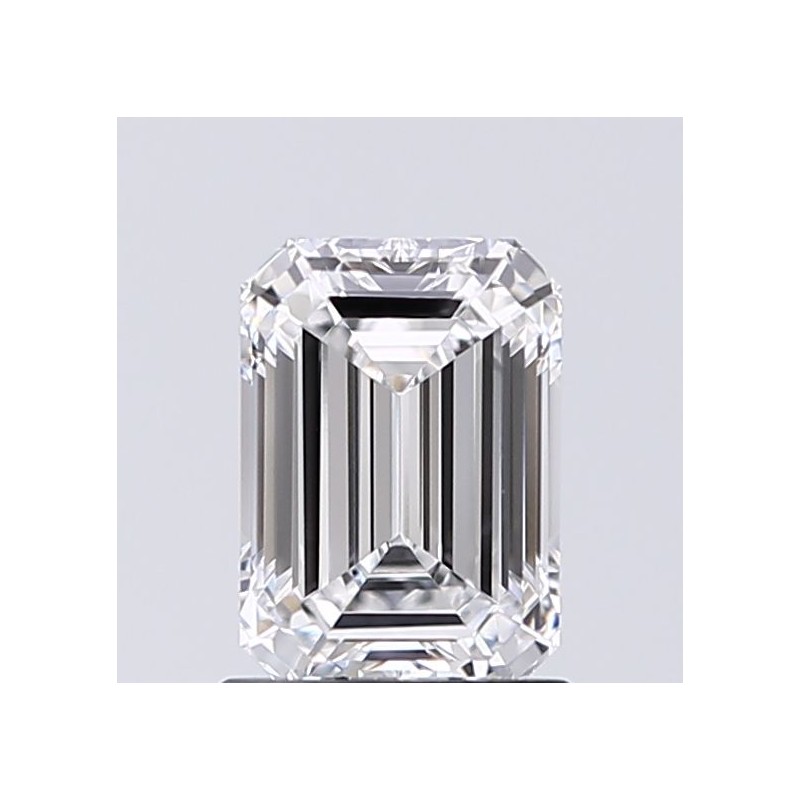 Diament laboratoryjny bezbarwny szlif szmaragdowy, 1.01ct, VVS2, D, IGI LG627429623