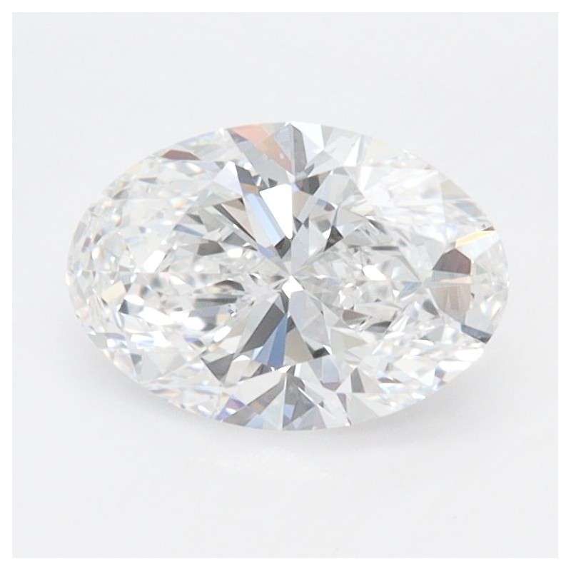 Diament laboratoryjny bezbarwny szlif owalny, 1.2ct, VVS2, D, IGI LG739546460