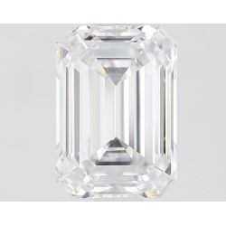 Diament laboratoryjny bezbarwny szlif szmaragdowy, 1.42ct, VVS2, D, IGI LG647437799