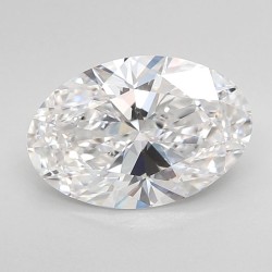 Diament laboratoryjny bezbarwny szlif owalny, 1.58ct, VVS2, D, IGI LG743571824