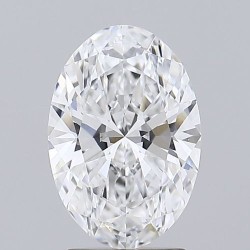 Diament laboratoryjny bezbarwny szlif owalny, 2.01ct, VVS2, D, GIA 6233435462