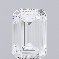 Diament laboratoryjny bezbarwny szlif szmaragdowy, 2.82ct, VVS2, E, GIA 5232435201