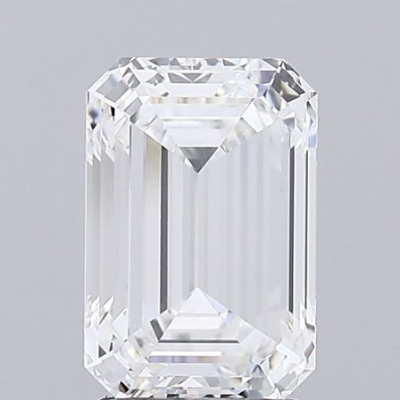 Diament laboratoryjny bezbarwny szlif szmaragdowy, 2.82ct, VVS2, E, GIA 5232435201