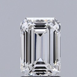 Diament laboratoryjny bezbarwny szlif szmaragdowy, 1.67ct, VVS2, E, IGI LG671498823