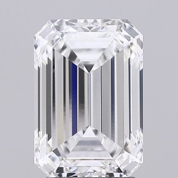 Diament laboratoryjny bezbarwny szlif szmaragdowy, 2.59ct, VVS1, D, GIA 6525516902