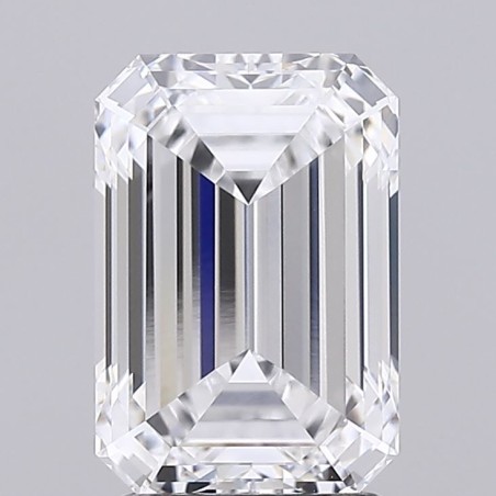 Diament laboratoryjny bezbarwny szlif szmaragdowy, 2.59ct, VVS1, D, GIA 6525516902