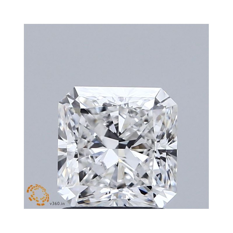 Diament laboratoryjny bezbarwny szlif radiant kawadratowy, 1.42ct, VVS2, E, IGI LG674506248