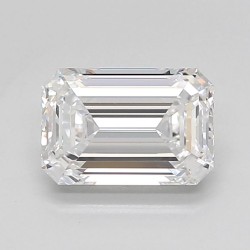 Diament laboratoryjny bezbarwny szlif szmaragdowy, 1.73ct, IF, D, IGI LG742529011