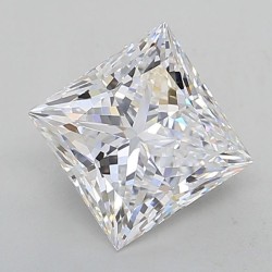 Diament laboratoryjny bezbarwny szlif princess, 3.0ct, VVS2, D, IGI LG644479477