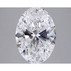 Diament laboratoryjny bezbarwny szlif owalny, 2.5ct, VVS2, D, GIA 1538136129
