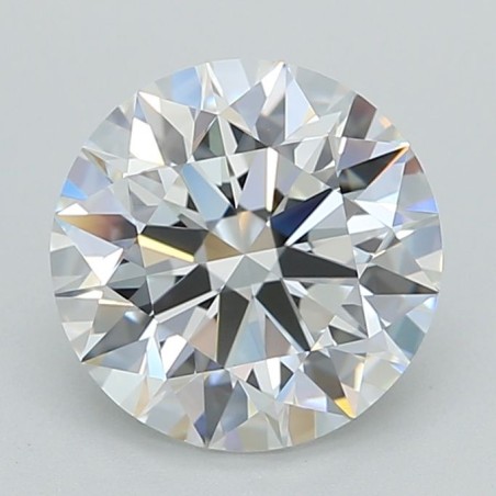 Diament laboratoryjny bezbarwny szlif okrągły, 2.3ct, IF, E, IGI LG720545254