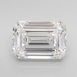 Diament laboratoryjny bezbarwny szlif szmaragdowy, 2.66ct, VVS1, D, IGI LG705517324