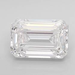 Diament laboratoryjny bezbarwny szlif szmaragdowy, 2.04ct, IF, D, IGI LG698534948