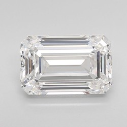 Diament laboratoryjny bezbarwny szlif szmaragdowy, 2.03ct, IF, D, IGI LG723577602