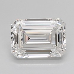 Diament laboratoryjny bezbarwny szlif szmaragdowy, 2.11ct, VVS1, E, IGI LG632429887