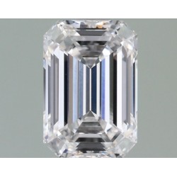 Diament laboratoryjny bezbarwny szlif szmaragdowy, 1.52ct, VVS2, E, IGI LG729523199