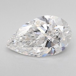 Diament laboratoryjny bezbarwny szlif gruszkowy, 1.57ct, VVS1, D, IGI LG684513210