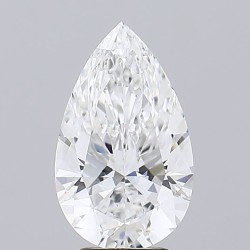 Diament laboratoryjny bezbarwny szlif gruszkowy, 2.71ct, VVS2, E, GIA 7498023415