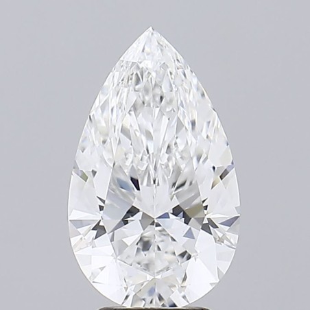 Diament laboratoryjny bezbarwny szlif gruszkowy, 2.71ct, VVS2, E, GIA 7498023415