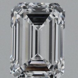 Diament laboratoryjny bezbarwny szlif szmaragdowy, 1.95ct, VVS1, D, IGI LG720532760