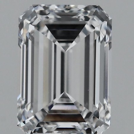 Diament laboratoryjny bezbarwny szlif szmaragdowy, 1.95ct, VVS1, D, IGI LG720532760