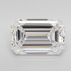 Diament laboratoryjny bezbarwny szlif szmaragdowy, 2.0ct, VVS1, D, IGI LG720515816