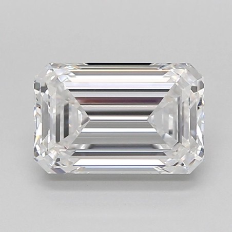 Diament laboratoryjny bezbarwny szlif szmaragdowy, 1.96ct, VVS1, D, IGI LG726571570