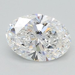 Diament laboratoryjny bezbarwny szlif owalny, 1.24ct, VVS2, D, IGI LG618409239