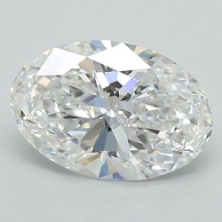 Diament laboratoryjny bezbarwny szlif owalny, 1.36ct, VVS1, E, IGI LG618449940