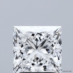 Diament laboratoryjny bezbarwny szlif princess, 1.93ct, VVS2, D, IGI LG729564541